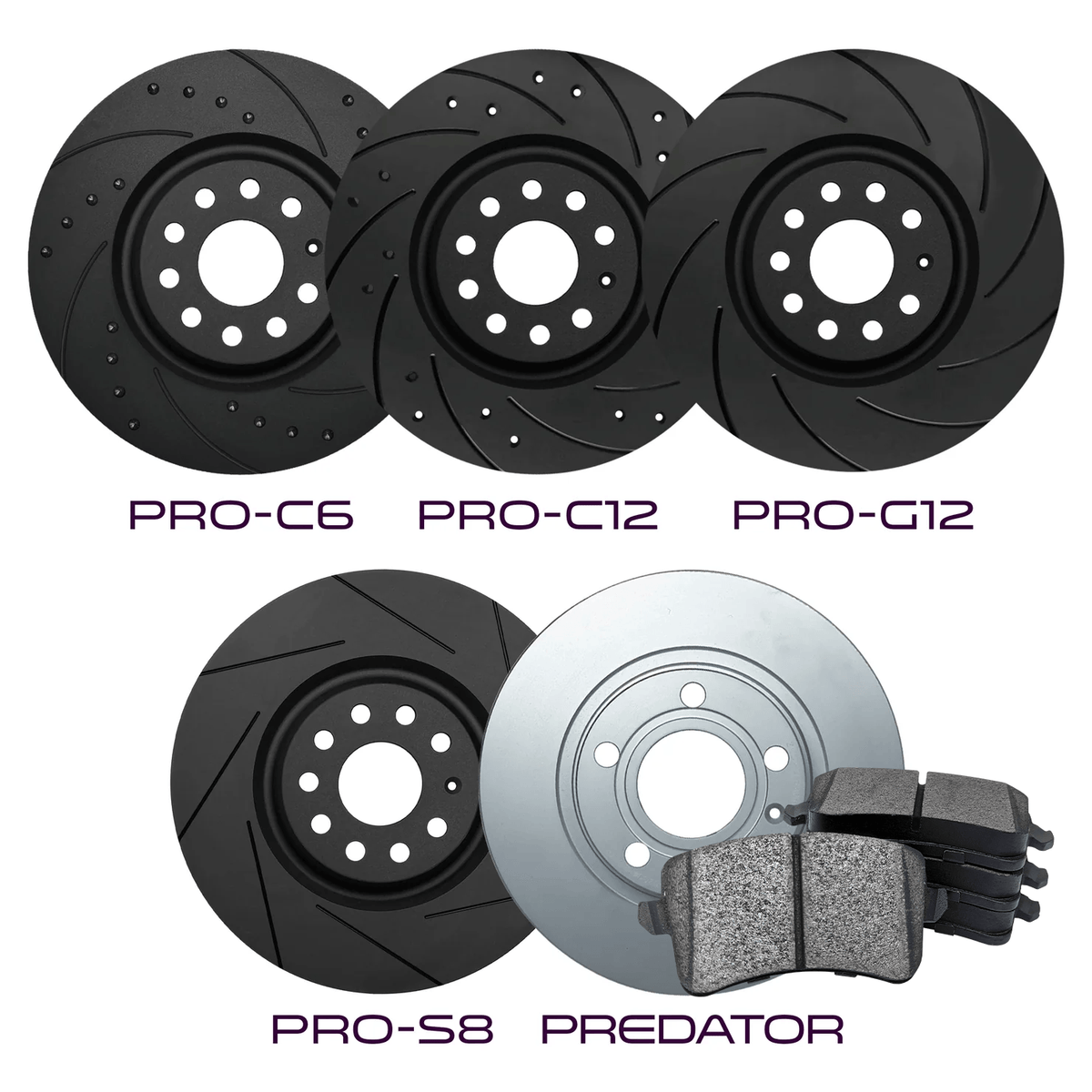 Nissan 350Z - Rear Brake Kit - Predator Pads