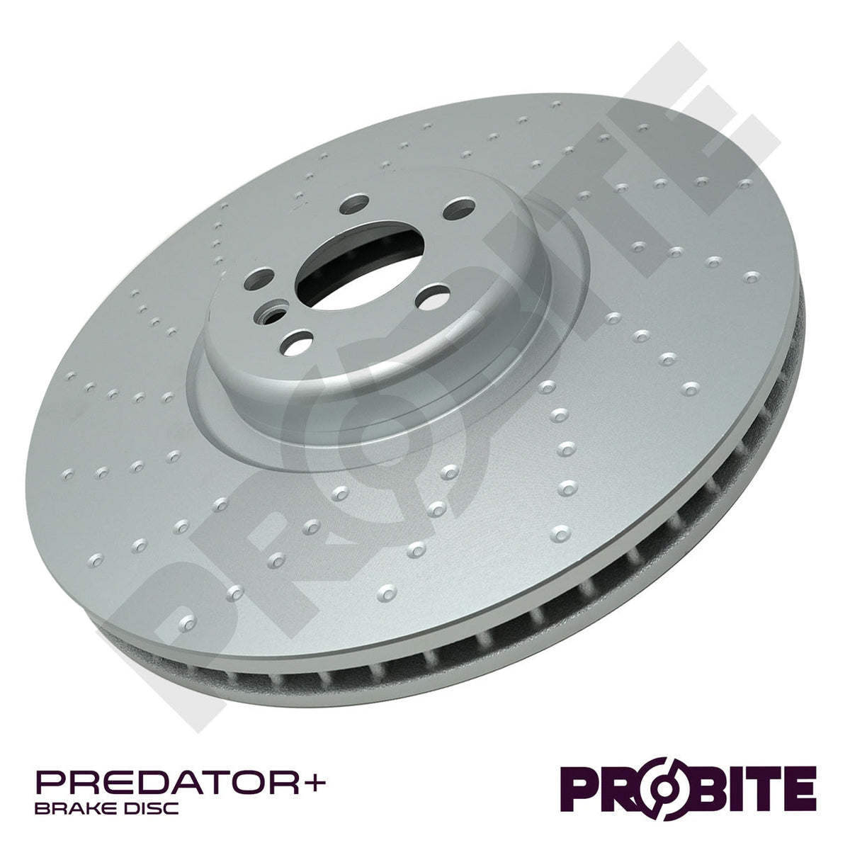 Predator+ | Front Left | 395mm | Vented with Dimpled Holes