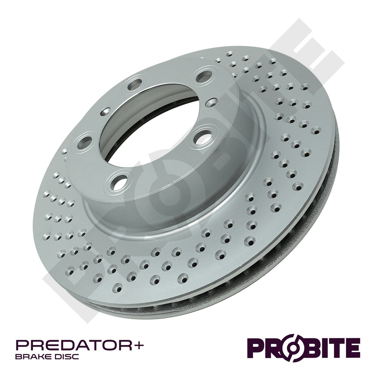 Predator+ | Front Left | 298mm | Vented with Drilled Holes